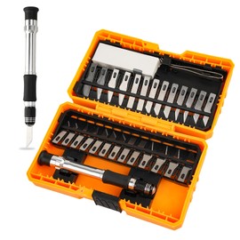 ONIYSUTWO 30pcs Craft Knife, Precision Cutter Hobby Knife Blades Set for Art Work, Scrapbooking, Stencil, Architecture Modeling, Wood Leather Working