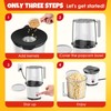 Hot Air Popcorn Popper with Serving Bowl, Fast Oil-Free Popcorn