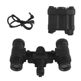 Zhongren GPNVG 18 Tactical Binoculars Night Vision Dummy Model Tactical Helmet No Function NVG Model Kit for Cosplay Display (AN/PVS31 Model, Black)