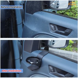 Aunginsy Car Cup Holder Compatible with Ford Maverick 2022-2024 2025 Inner Door Panel Cup Holder Expander Drink Water Stand Front Door Passenger Side Panel Cup Bottle Mount Organizer Tray Accessories