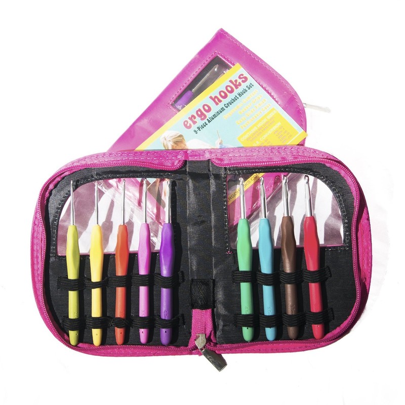 Ergo Hooks Ergonomic Crochet Hooks Cushion Grip for Ultimate Comfort