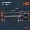 PRESCH Wood Rasp Set 3 Pieces – High Quality Wooden