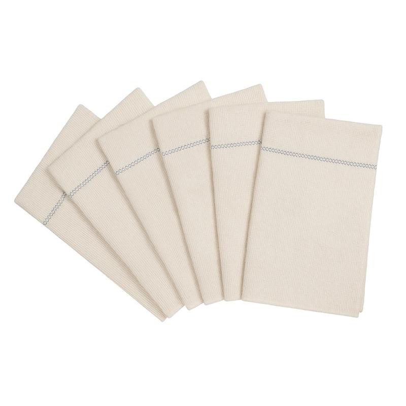 Cuban Style Mop Cloth Set of 6 100% Cotton Ultra