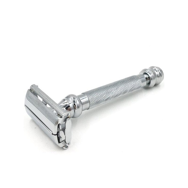 Parker 99R Safety Razor + Blades - Silver