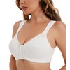 HACI Women's Front Closure Full Coverage Back Support Posture Bra