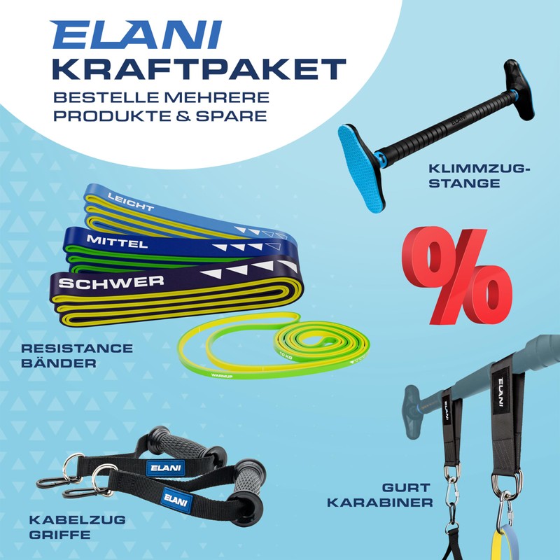 ELANI Resistance Bands Strength Training with Distance Markings as Pull