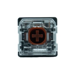 GATERON KS-33 Low Profile Brown Silent 2.0 Keyboard Switch, Tactile 3-Pin SMD LED Factory Rubbed MX Mechanical Keyboard (110, Brown)