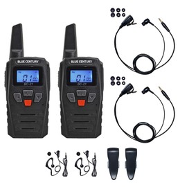 Blue CENTURY Professional Earphone Microphone Set, Domestic Manufacturer, Blue Century BC-21, Specific Small Power Transceiver, Set of 2 & Ear-hook Earphone Microphone / Belt Clip Included, Technical