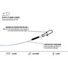 PetrisCatch Set of 5 Fluorocarbon Leaders with Carabiner for Pike,