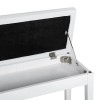 HOMCOM Leather Padded Piano Bench w/ Storage Double Duet Seating
