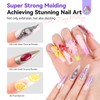 SAVILAND 3D Nail Gel Set: 2PCS 15g No Wipe Clear