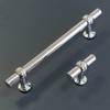 Polished Chrome T-Bar Handle for Kitchen Cabinets | 14mm Diameter