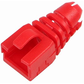 Zugentlastung, RJ45, Retro-Passform, Rot, PK10, Zugentlastungsstecker, Zubehör, 10 Stück – SRB-SNAP-RED
