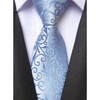 Elfeves - Corbata de boda con diseño floral pequeño para
