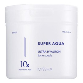 미샤 수퍼 아쿠아 울트라 히알론 토너 패드 Missha Super Aqua Ultra Hyalron Toner Pad [90 sheets x 1 unit]