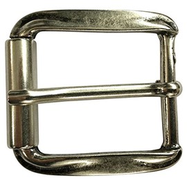 BELTINGER Belt Buckle with Roller 4.0 cm | Buckle Interchangeable Buckle Belt Buckle 40 mm Solid | Pin Buckle | Interchangeable Belt up to 4 cm, silver