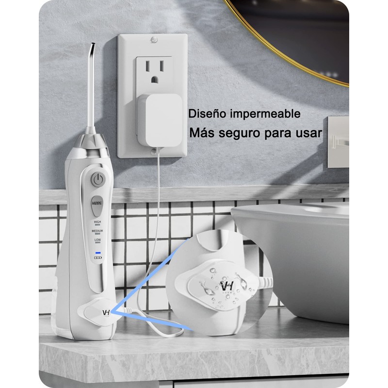 Cargador magnético de repuesto para hilo de agua Waterpik, cable