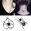 Oottati 2 Sheets Small Tiny Temporary Tattoo Stickers Throns Spider