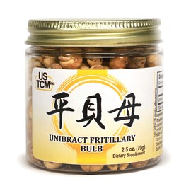 USTCM Unibract Fritillary Bulb Ping Bei Mu Sulfur-Free (2.5oz) - 1 Count, 1 Bulb, 1 Set, 1 Piece