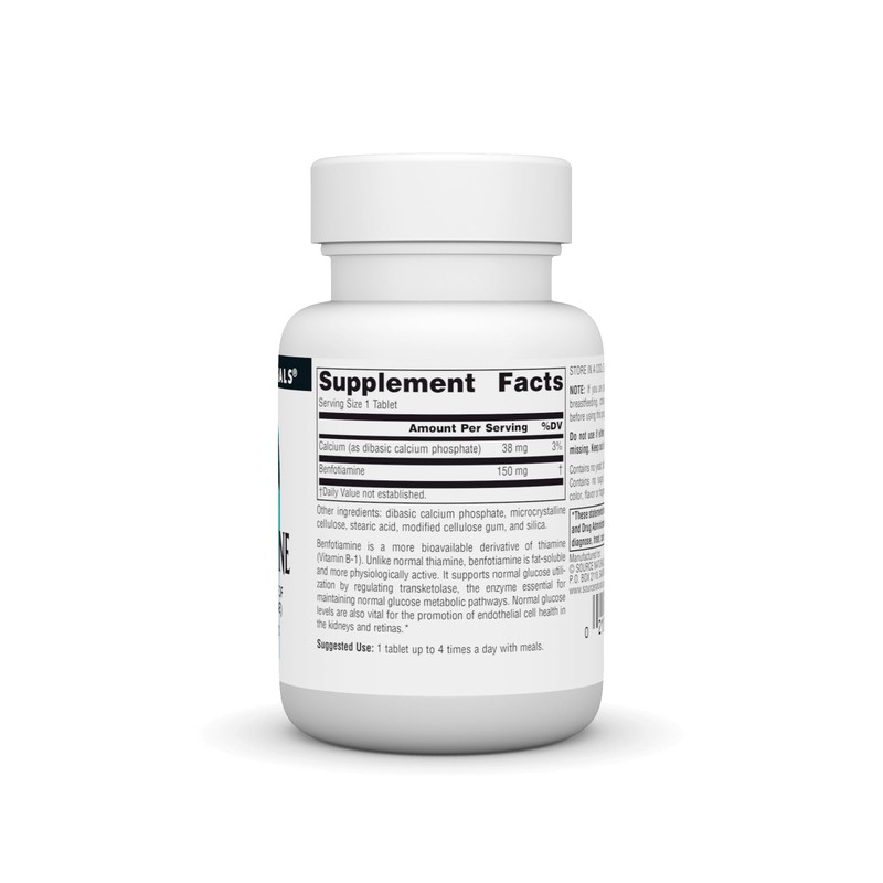 Source Naturals: Benfotiamine, Fat Soluable Source of Vitamin B-1 (Thiamine)