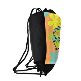 LOGOVISION Scooby-Doo The Mystery Machine Drawstring Backpack Sports Bag Sackpack 17" x 13", Perfect for Gym, Yoga or Practice
