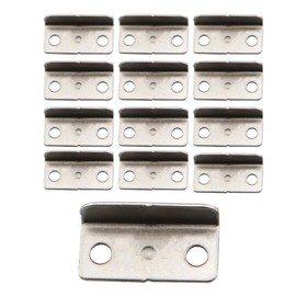ZHYOHEN 10PCS Home Office Cabinet Drawer Door Furniture Connectors 30x14x9mm Hardware Fastener Metal Beveled Latch Plate Suitable for Closets Balcony Sliding Gate Window