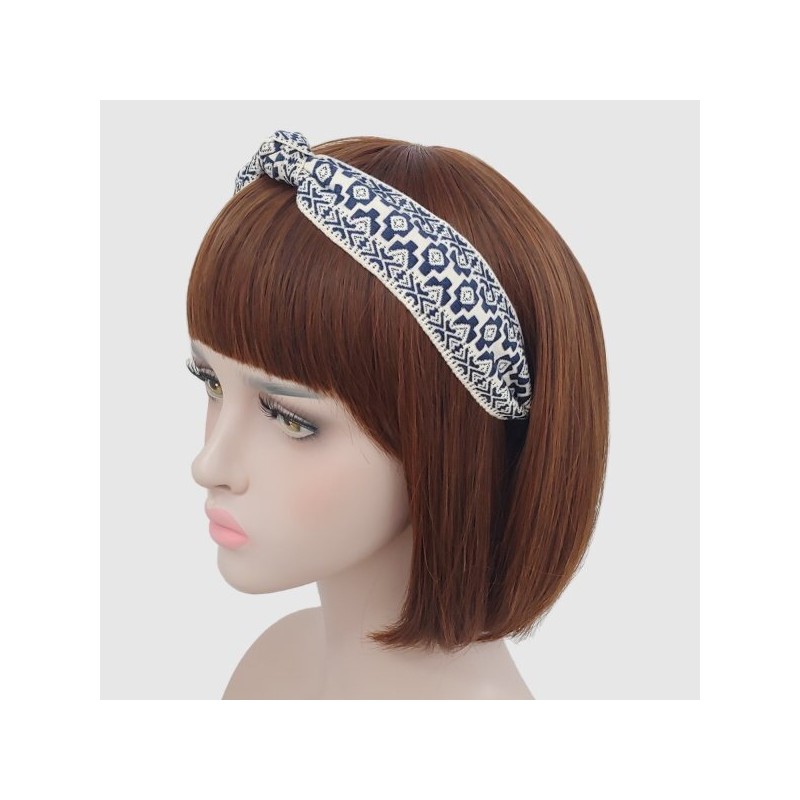 Lala 라라 에스닉 수입레이스 헤어밴드 L-네이비(LALAH003NV) Lala Ethnic Imported Lace