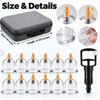 12-Piece Cupping Massage Set – Manual Vacuum Pump, Reusable Cups