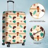 Harvish Impex Polyester Fabric Coastal Melody Design Print Without Suitcase