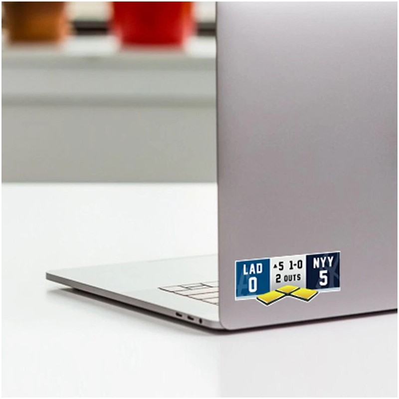 Dodgers Yankees 2024 World Series 5th Inning 3"x1.26" Sticker