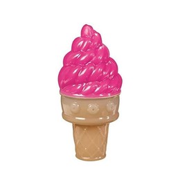 Cooling Dog Toys Fun Summer Ice Cream Cone & Popsicle Look Choose Color & Shape(Pink Ice Cream Cone)