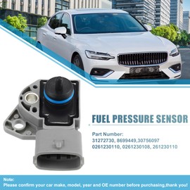 X AUTOHAUX 0261230110 Fuel Pressure Sensor for Volvo S60 2001-2009, for Volvo S80 2004-2010,for Volvo V70 2001-2007, for Volvo V70 2001-2007,for Volvo XC90 2003-2011