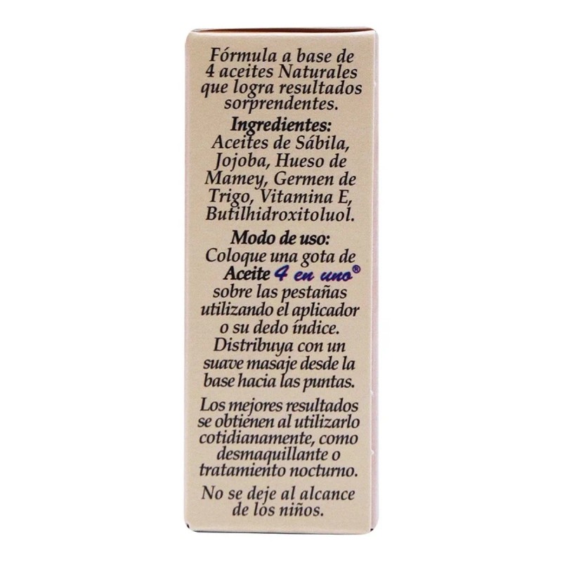 Aceite Para Pestanas 4 En Uno 15 Ml Prosa