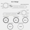 Mimoke 6-in-1 Multifunctional Bicycle Bottom Bracket Wrench & Tool (12/16