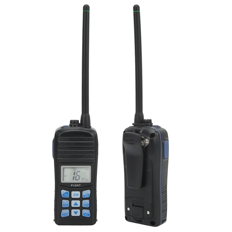 Marine Walkie Talkie Handheld IP67 Waterproof Floating 5W VHF Transceiver