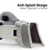 Qgond Wide Jaw Anti-Splash Slanted Nail Clipper – Extra Sharp