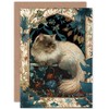 Artery8 Perched Himalayan Persian Cat Modern Art Nouveau Illustration Art