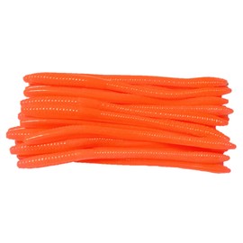 Softy Lure Drop Shot Finesse Worm Trick Worm Soft Plastic Worm Freshwater Saltwater Bass Fishing Lure (Methiolate)