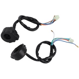 Motorcycle Handlebar Switch Control Set, High Low Beam, Turn Signal with Universal Fit for 7 8 Inch Diameter Bars