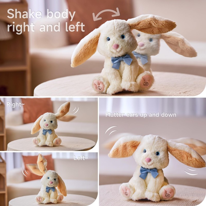 TUMAMA Bunny Stuffed Animal - Musical Stuffed Animal with Moving
