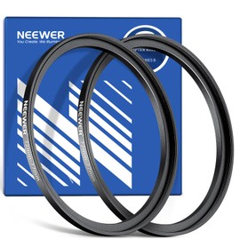 NEEWER 72-77mm Step Up Ring Adapter (2 Pack) with Cleaning Cloth, Ultra Slim Aluminum Alloy Lens Filter Adapter Ring for 72mm Camera Lens to Use 77mm Filter
