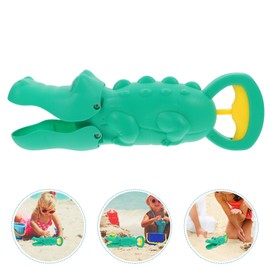 HEMOTON Beach Toy Beach Sand Mould Crocodile Snowball Maker Sand Moulds On The Beach Sand Shovels For Children Snowball Clamp In Winter Sandpit Toy Outdoor Digging Sand Tongs ABS