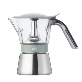 LOGOS Visible Espresso Maker 300, 81210312, Silver (Approx.) Width 8.1 x Depth 3.9 x Height 7.1 inches (20.5 x 10 x 18 cm)