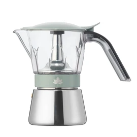 LOGOS Visible Espresso Maker 300, 81210312, Silver (Approx.) Width 8.1 x Depth 3.9 x Height 7.1 inches (20.5 x 10 x 18 cm)