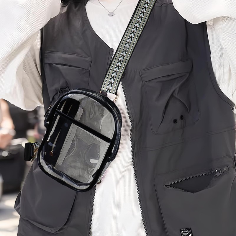 AdiStylinno Clear Sling Bag, PVC Crossbody Bag, Waterproof Shoulder Bags