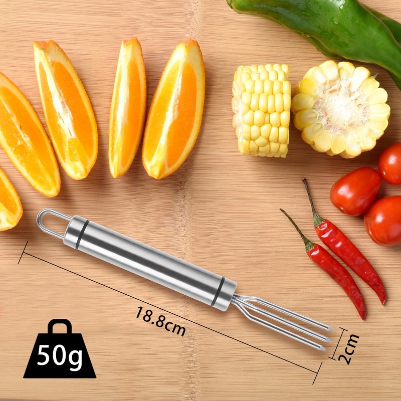 ipow Stainless Steel Jacket Potato Fork, Practical Corn Forks for