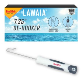 Smith’s 51508 7.25in De-Hooker – Stainless Steel Fish Hook Remover – Corrosion Resistant + Saltwater Tool – Ergonomic Handle – Bait Fishing Hook Extractor – Fish + Tackle Accessory – Medium Fish