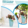 KONTONTY Rustic Iron Home Decor Flower Pot Decorative Vase Easy