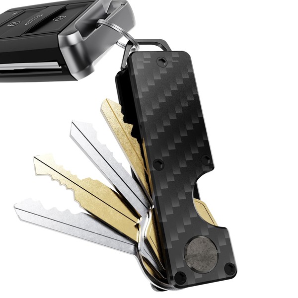 MINBERAND Key Organizer Compact Key Holder Metal Key Chain Minimalist
