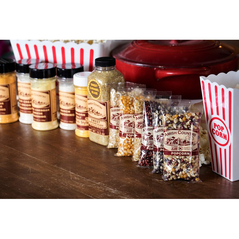 Amish Country Popcorn | 6-4 oz Bags | Variety Popcorn